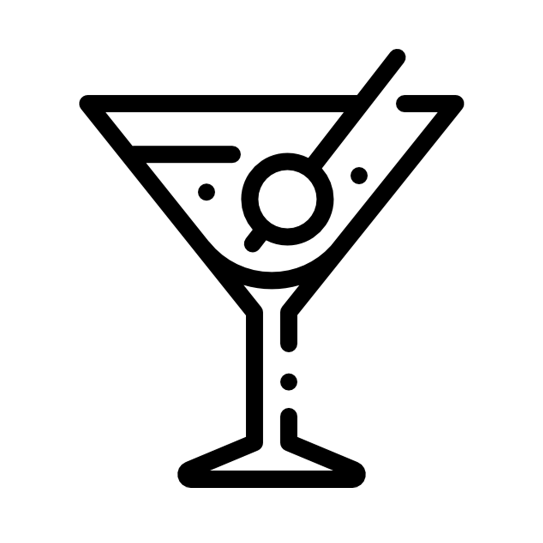 Icono de coctel manhatan